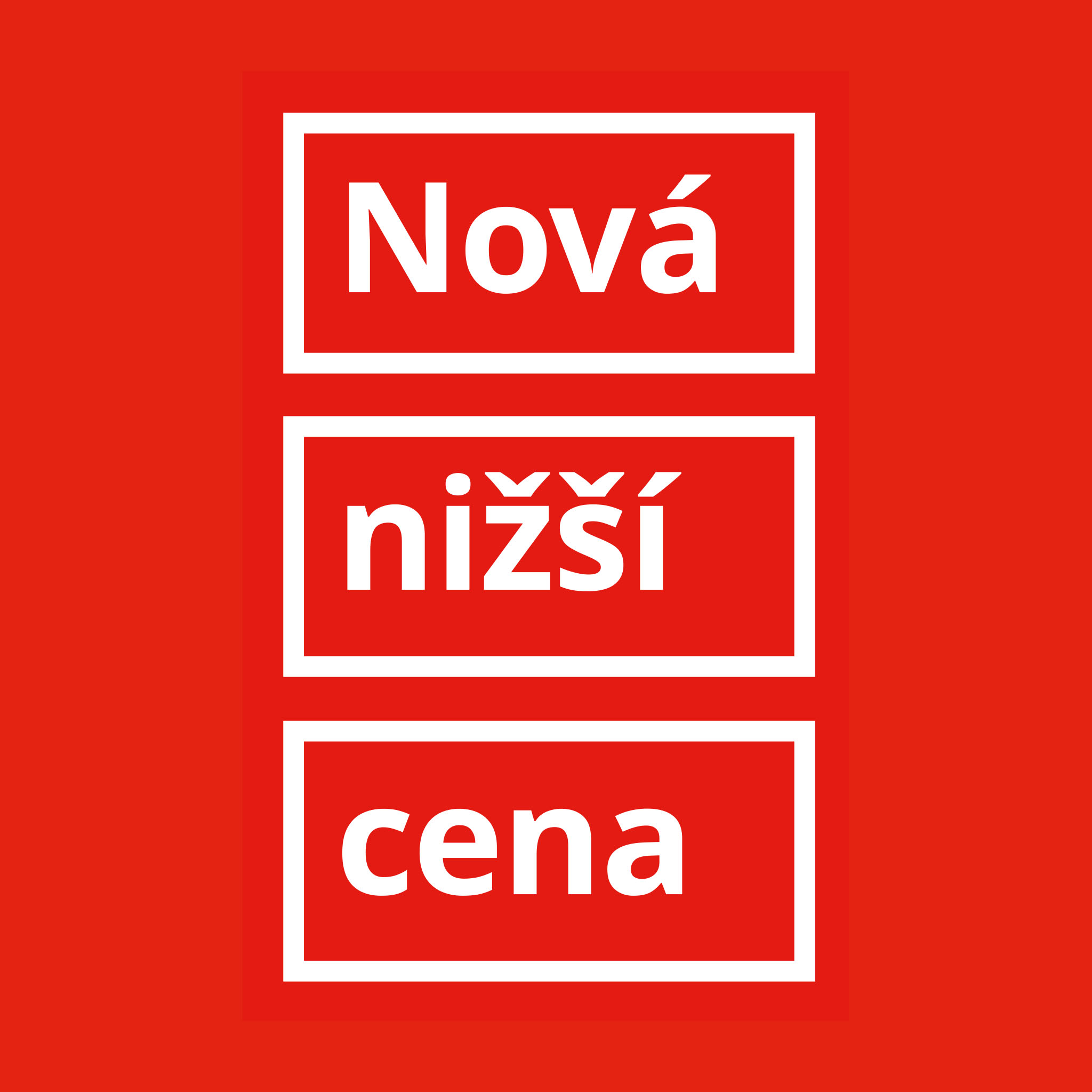 Nová nižší cena.