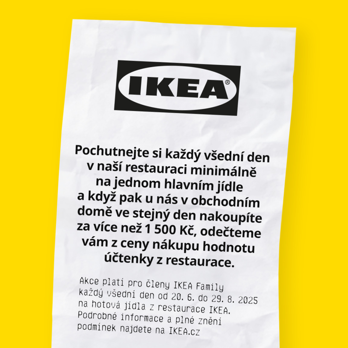 Nabídka restaurace s kuponem.