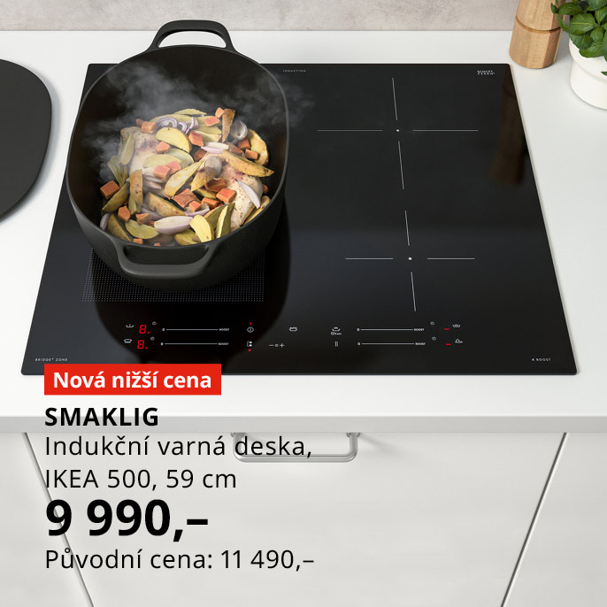 SMAKLIG, Indukční varná deska, IKEA 500 černá.