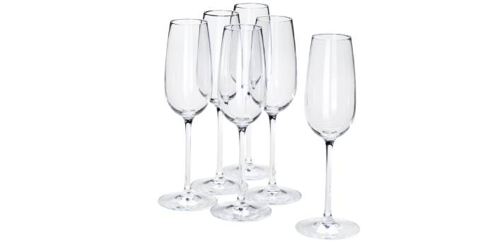 STORSINT, sklenice na sekt.