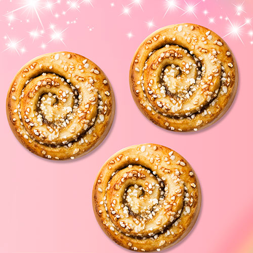 Skořicový šnek v bistru.