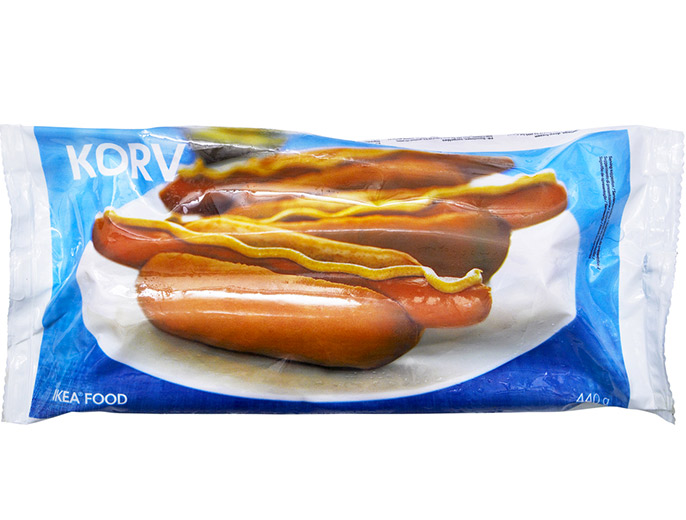 KORV, párky, mražené.