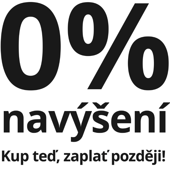 Nákup na splátky bez hotovosti a bez navýšení.