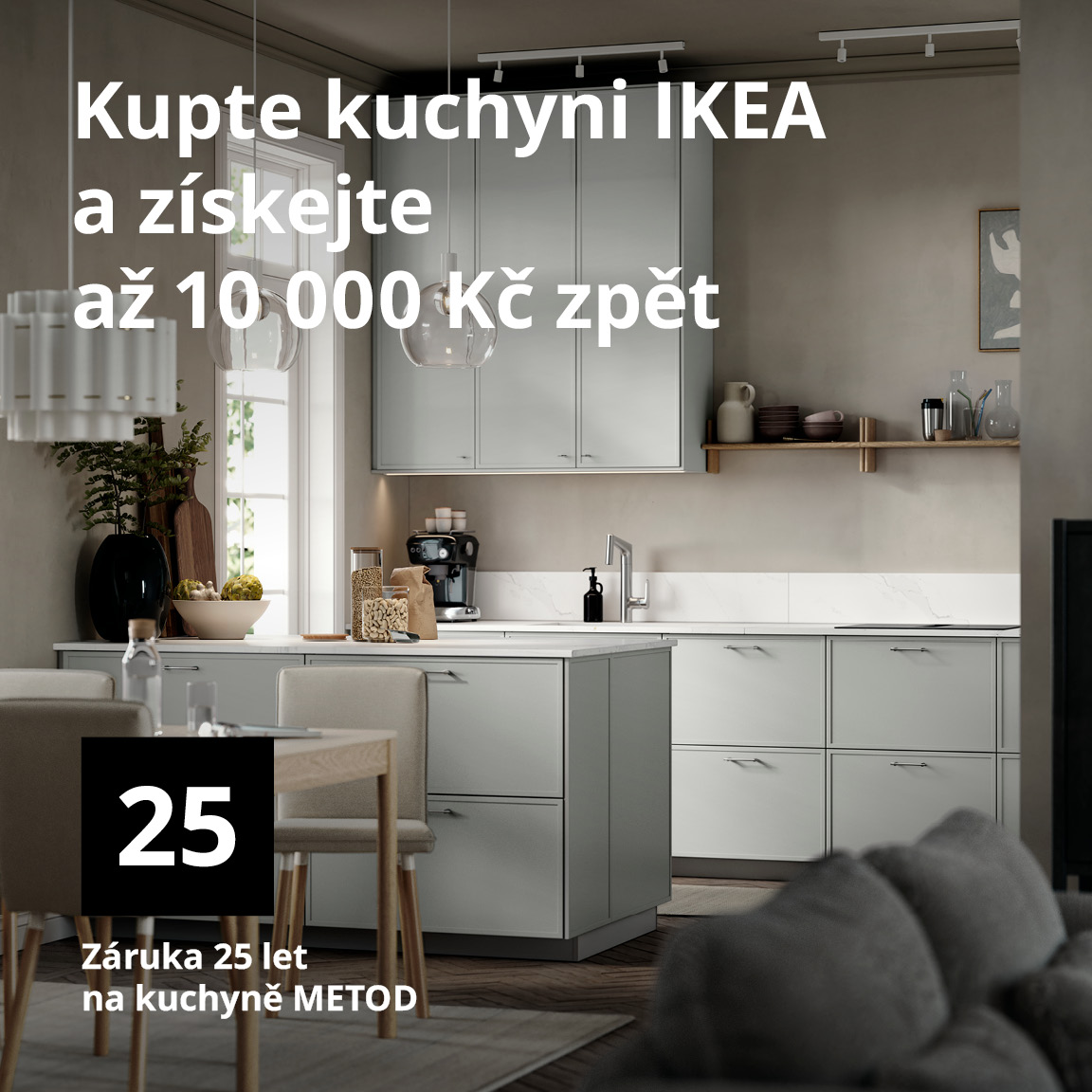 Kupte si kuchyni IKEA a ‌získejte až 10 ‌000 ‌Kč zpět