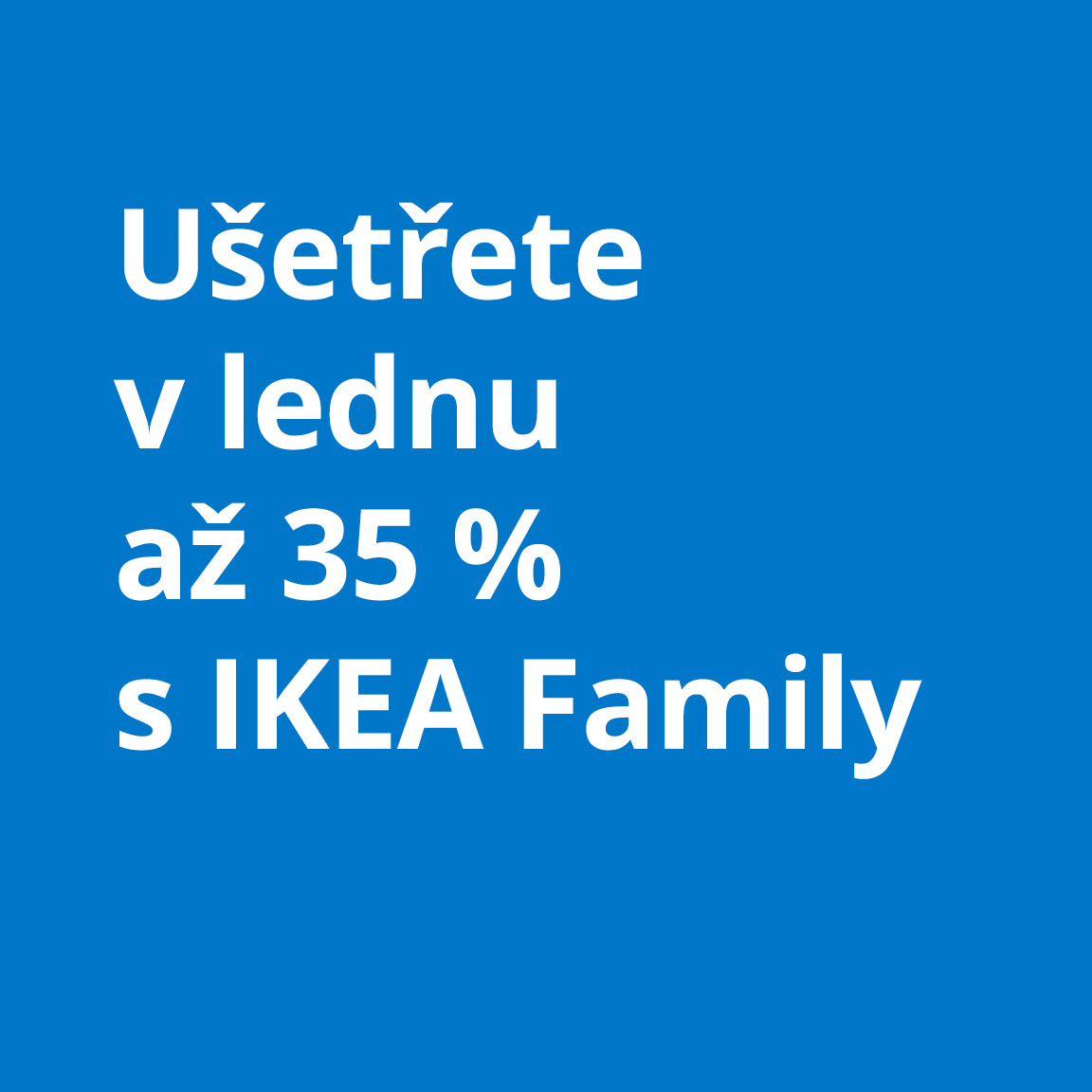 Lednové nabídky IKEA Family