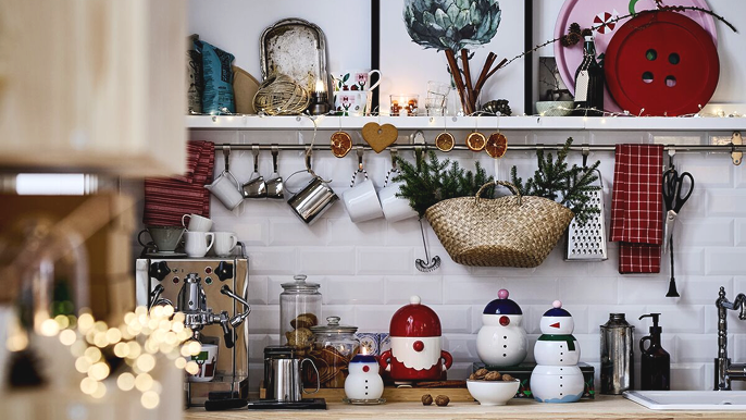 VINTERFINT, dóza s víkem, sada 3 ks, sněhulák.