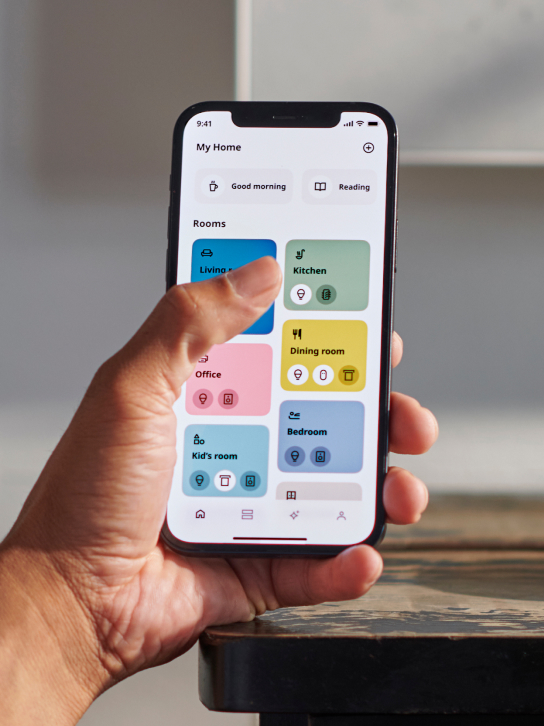 Aplikace IKEA Home smart.