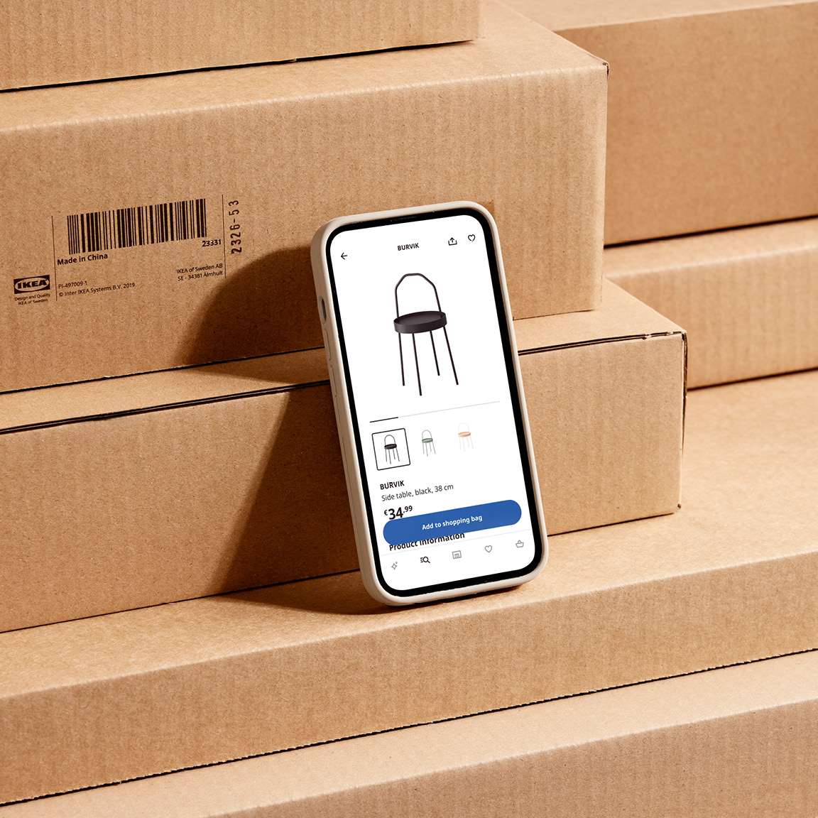 Sváteční nákup s aplikací IKEA.