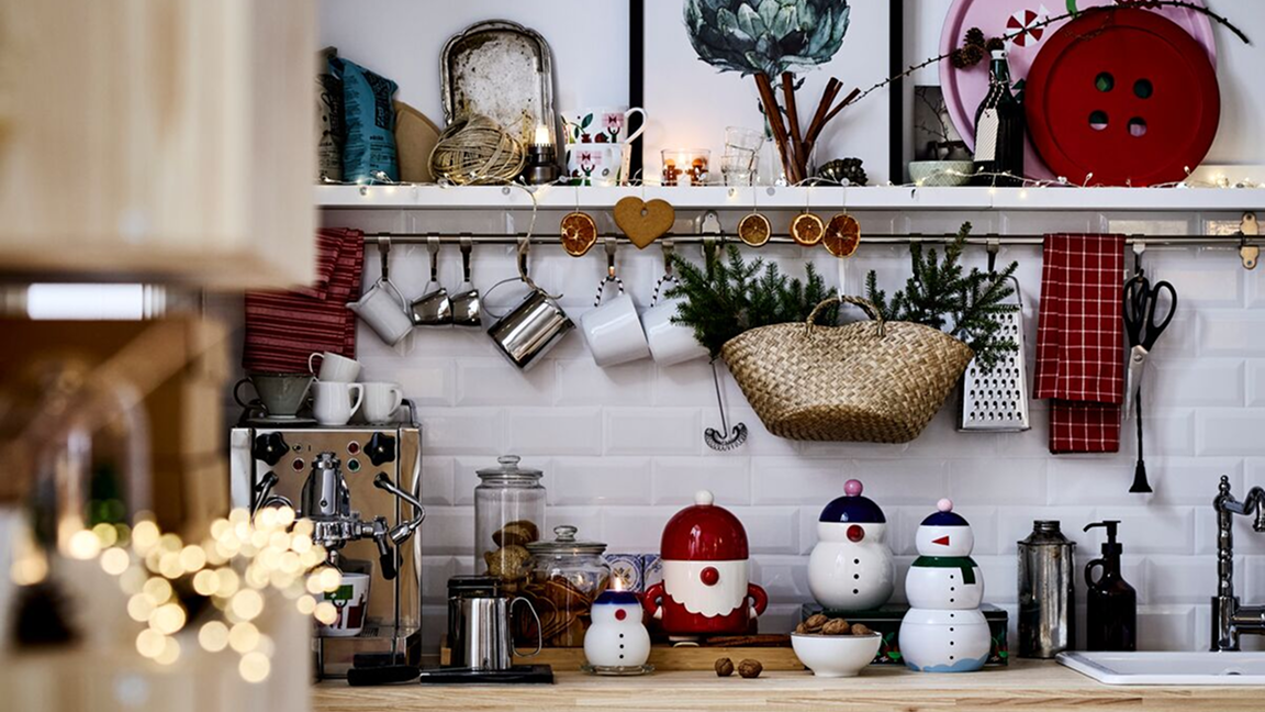 VINTERFINT, dóza s víkem, sada 3 ks, sněhulák.