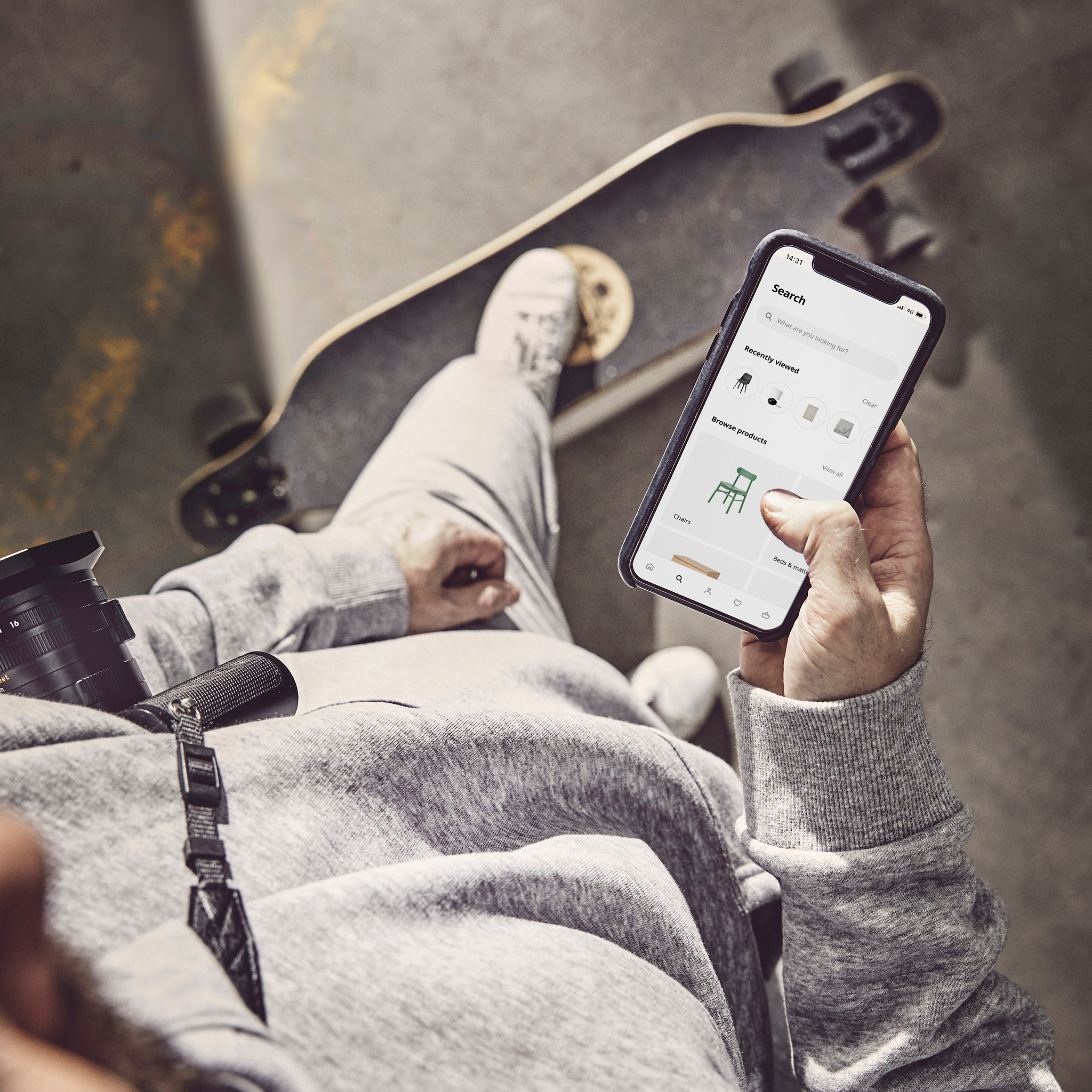 Sváteční nákup s aplikací IKEA.