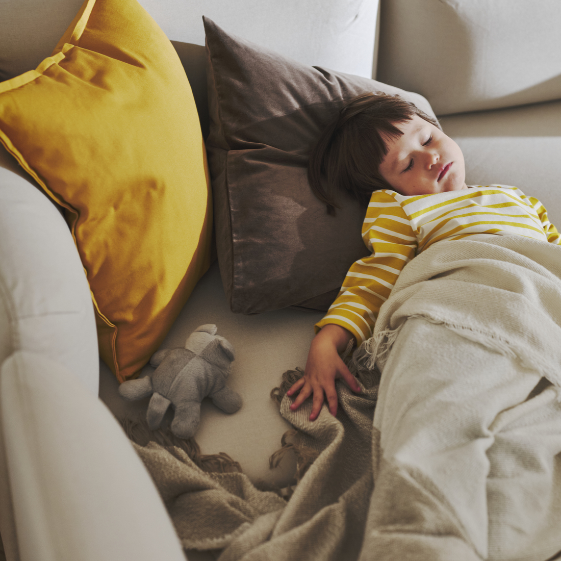 LILLEHEM, 3místná modulová pohovka s lenoškou, Vissle.