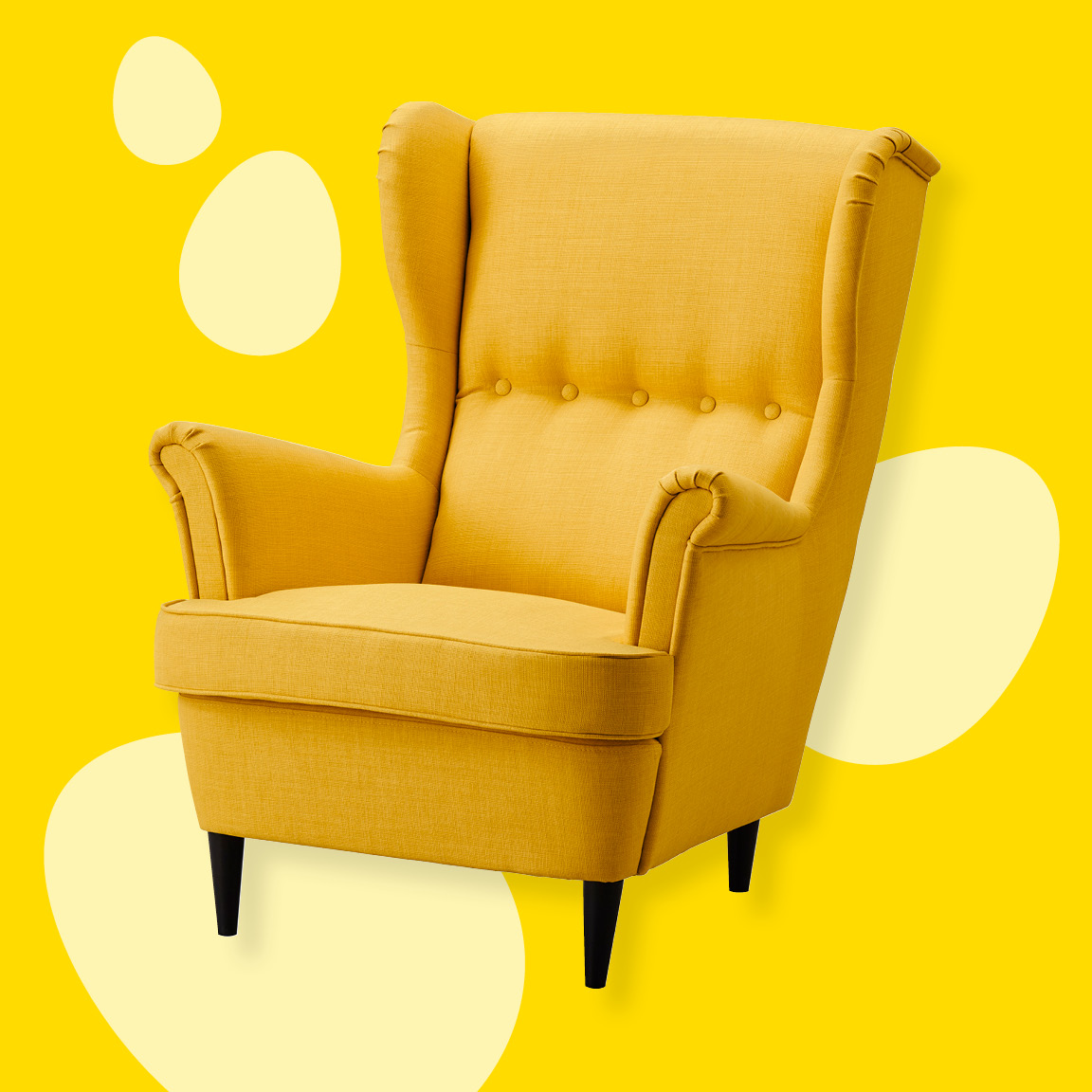 STRANDMON, křeslo ušák.