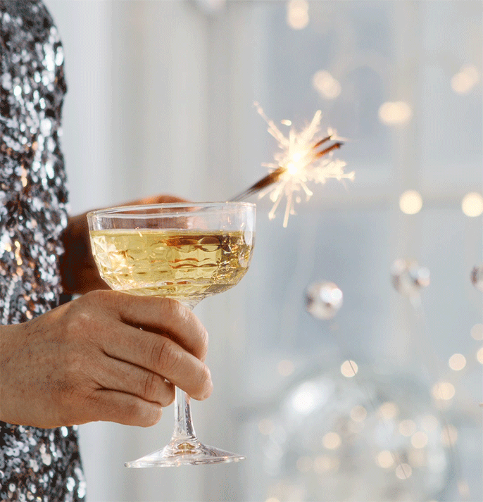 FRÖJDA, sklenice na šampaňské.