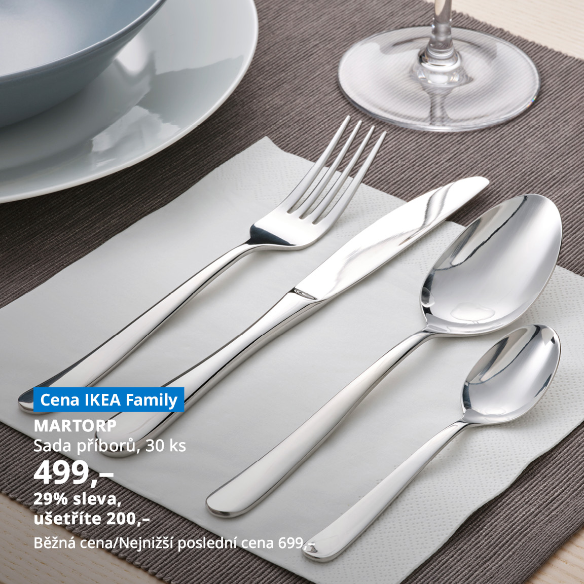MARTORP, sada příborů.