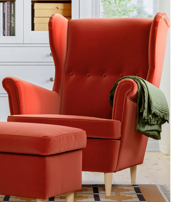 STRANDMON, křeslo ušák.