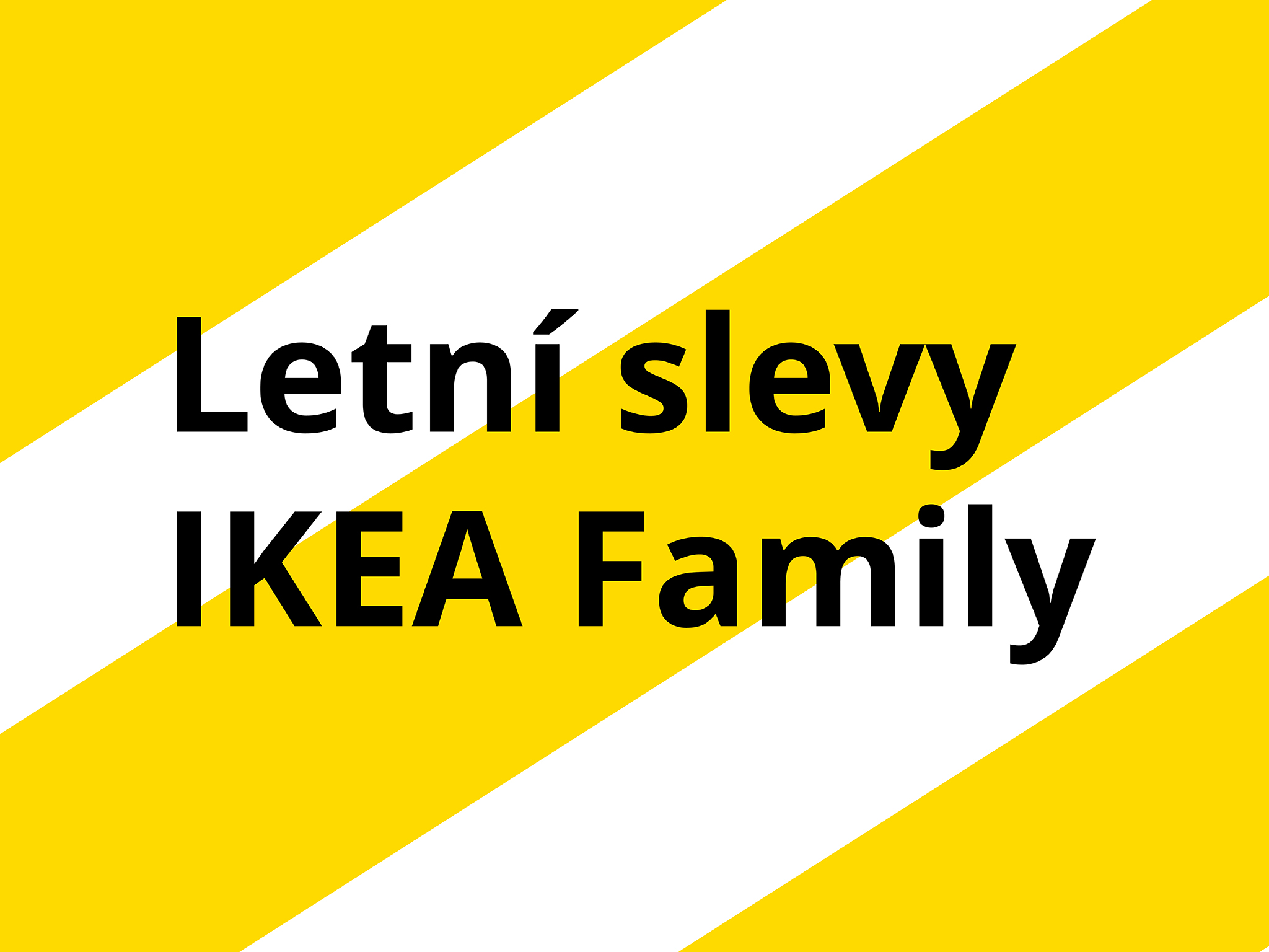 Letní slevy IKEA Family